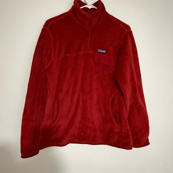 Patagonia Vibrant Red Teddy Jacket - Picture 2 of 6